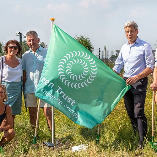 Struinen door de natuur van zonneweide De Blauwe Poort